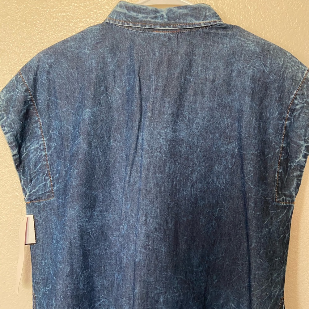 Denim button down shirt